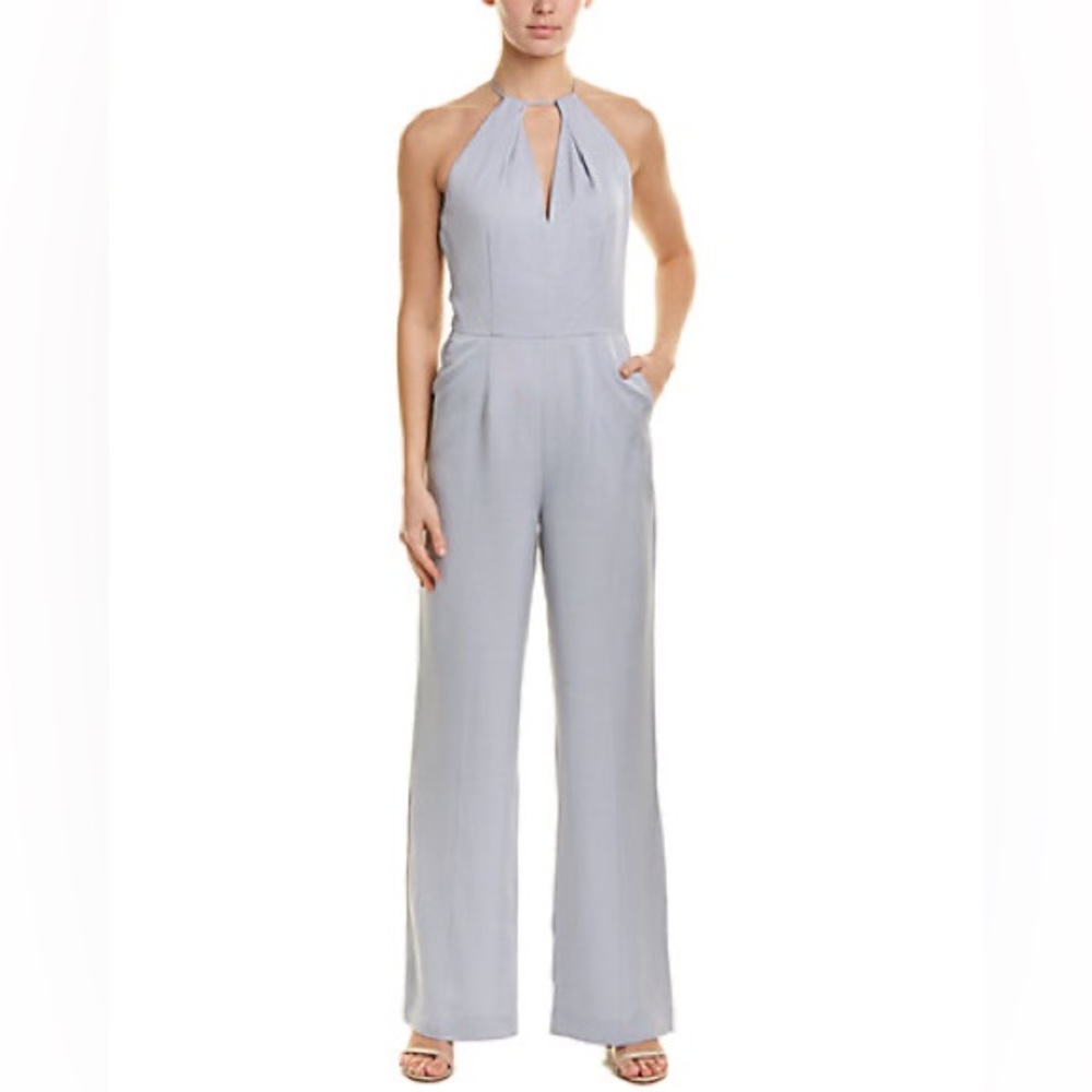 Reiss Womens Carta Jumpsuit in powder blue size 4